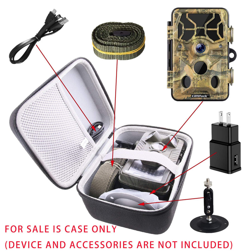 waiyu Hard Storage Case for Campark/Vikeri Mini Trail Camera Scouting Hunting Cam Camera Case