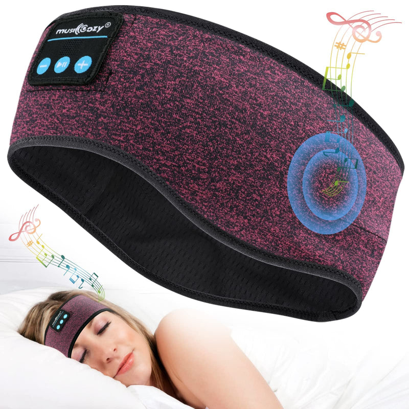 [AUSTRALIA] - MUSICOZY Sleep Headphones Bluetooth Headband Wireless Music Headband Headphones, Earbuds IPX6 Waterproof for Side Sleepers Women Men Workout Running Insomnia Travel Yoga Cool Gadgets Unique Gifts 
