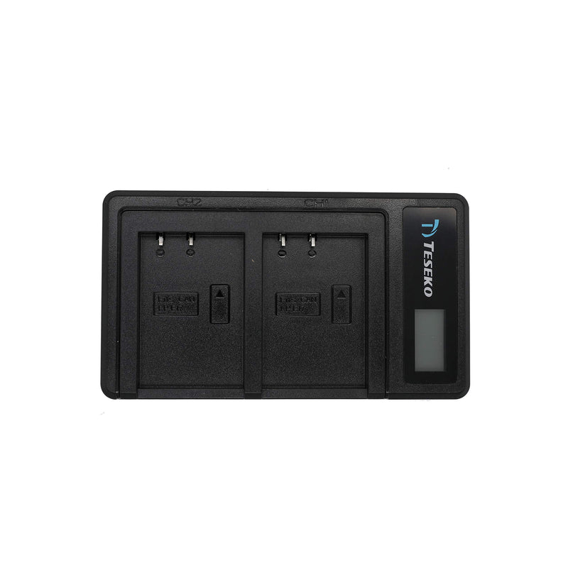 LP-E17 Teseko Battery Charger Set Compatible with Canon EOS RP，M3，M5，M6，750D，760D， 800D，77D，200D Batteries (2-Pack,with USB Data Cable, 1040mAh)