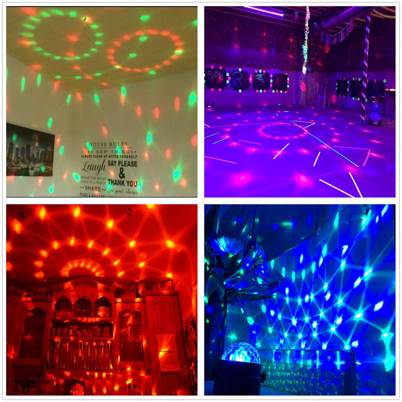 [AUSTRALIA] - Disco Ball Disco Lights-COIDEA Party Lights Sound Activated Storbe Light With Remote Control DJ Lighting,Led 3W RGB Light Bal, Dance lightshow for Home Room Parties Kids Birthday Wedding Show Club Pub 