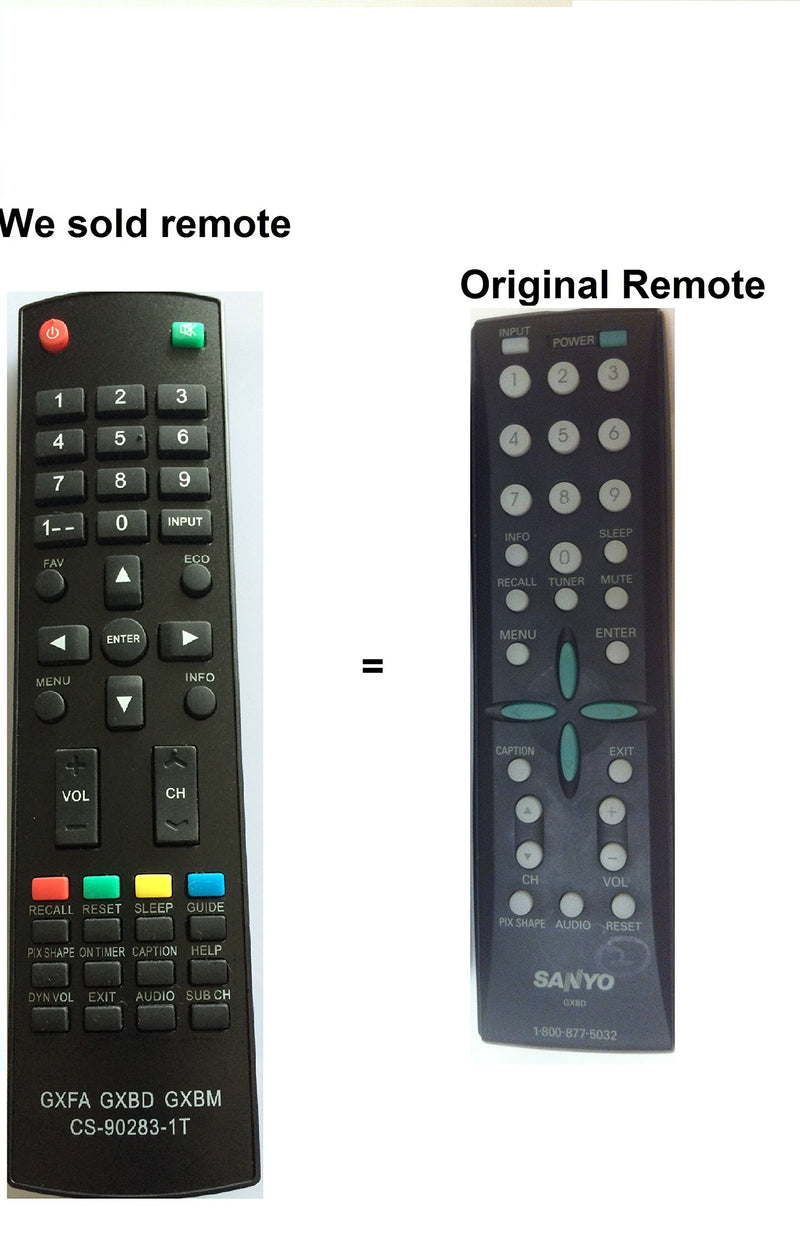 This Replaced Sanyo Remote can Suit for Sanyo GXBD ; GXBM ; MC42NS00 ; CS-90283-1T ; GXFA ; GXAB GXBC GXCC GXBG; GXBJ GXBG GXBE GXBC GXBD GXAB Remote