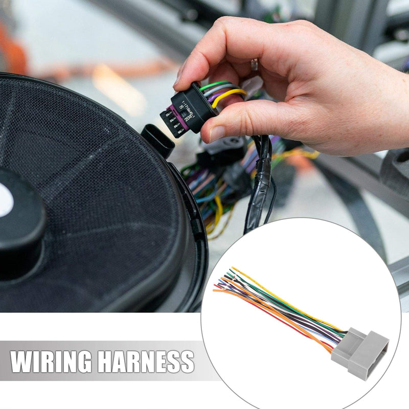 X AUTOHAUX 70-1729 Car Stereo CD Player Wiring Harness Wire Radio Adapter Install Plug for Honda City Crider Accord Fit CRV