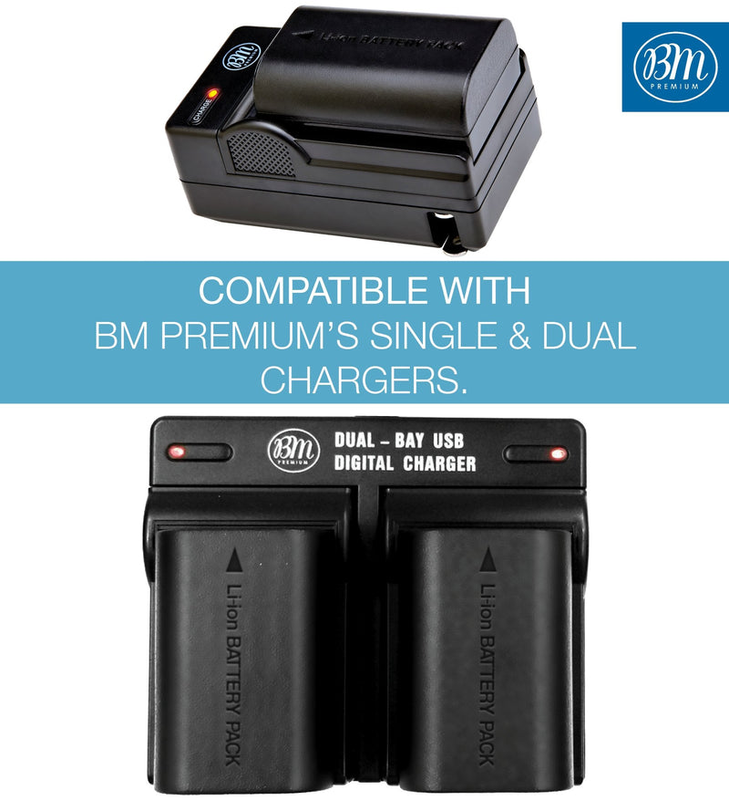 BM Premium 2 Pack of LP-E6NH High Capacity Batteries for Canon EOS R, EOS R5, EOS R6, EOS 90D, EOS 60D, EOS 70D EOS 80D EOS 5D III EOS 5D IV EOS 5Ds, EOS 6D, EOS 6D II, EOS 7D, EOS 7D Mark II Cameras