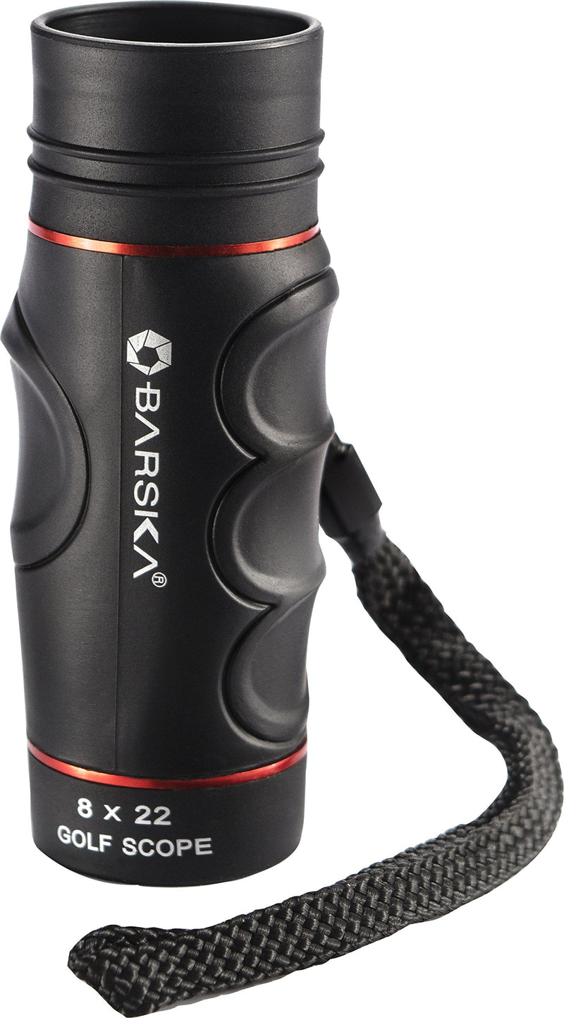 BARSKA Blueline 8x22 Waterproof Golf Scope (Yards) , Black