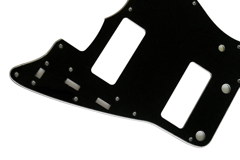 Custom Guitar Pickguard For Fender US Jazzmaster P90 Style Scratch Plate (3 Ply Black) 3 Ply Black