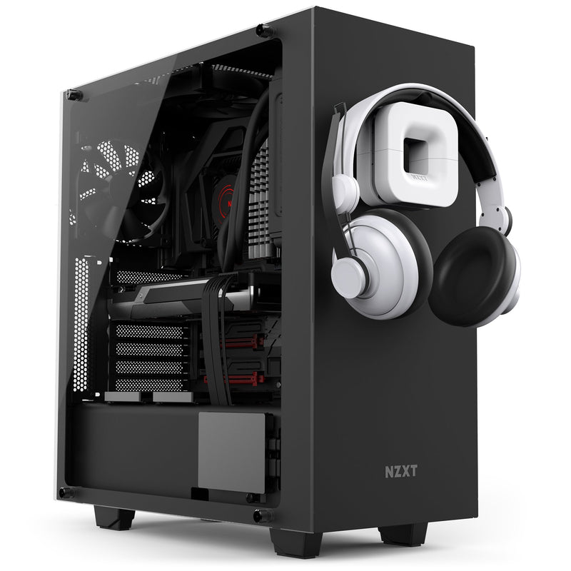 NZXT Puck - BA-PUCKR-W1 - Cable Management and Headset Mount - Compact Size - Silicone Construction - Powerful Magnet for Computer Case Mounting - White