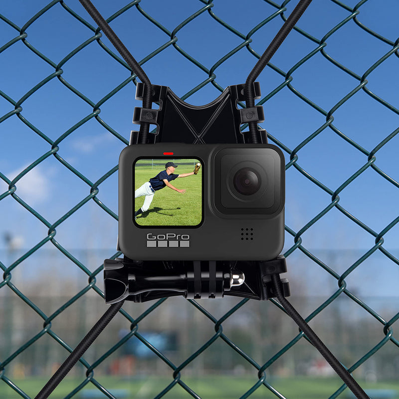 Suptig Net Fence and Tree Pole Mounting Brackets Compatible for Gopro Compatible for DJI Osmo Compatible for AKASO, Moblie Phone, Digital Cameras