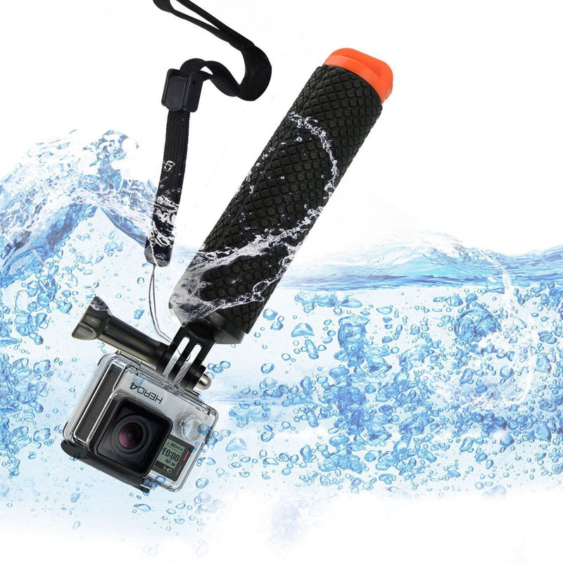 Mystery Waterproof GoPro Floating Hand Monopod Mount Floating Handle Grip with Thumb Screw and Adjustable Wrist Strap for GoPro Hero 2/3/3+/4 Sport Action Camera Mount Accessories Floating Hand Grip