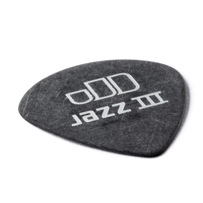 Dunlop 482P.50 Tortex Pitch Black Jazz III, .50mm, 12/Player's Pack .50 | Black 12 Pack