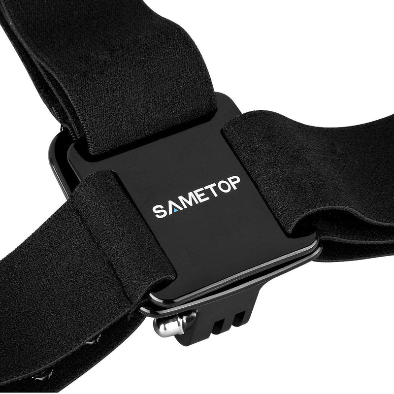 Sametop Head Strap Mount Compatible with GoPro GoPro Hero 10, 9, 8, Hero 7 Black, 7 Silver, 7 White, Hero 6, 5, 4, Session, 3+, 3, 2, 1, Hero (2018), Fusion, DJI Osmo Action Cameras