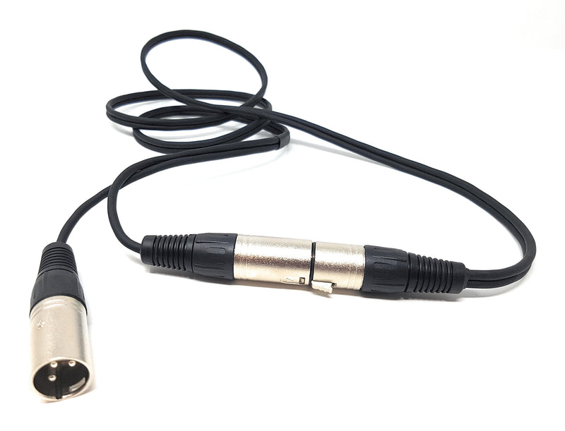 MainCore 1.5m long 3 Pin XLR Female Plug to Twin 2 x XLR 3 Pin Socket Male Balanced Splitter Extender Cable Lead Cord