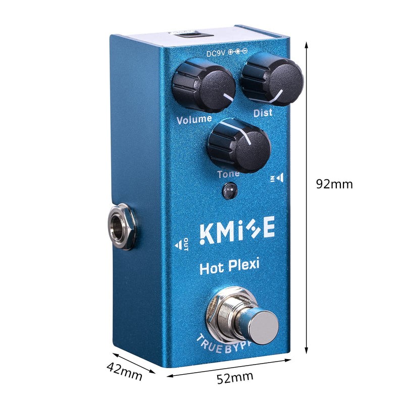 lotmusic Hot Plexi Electric Guitar Effects Pedal Mini Single Type DC 9V True Bypass Azure Blue