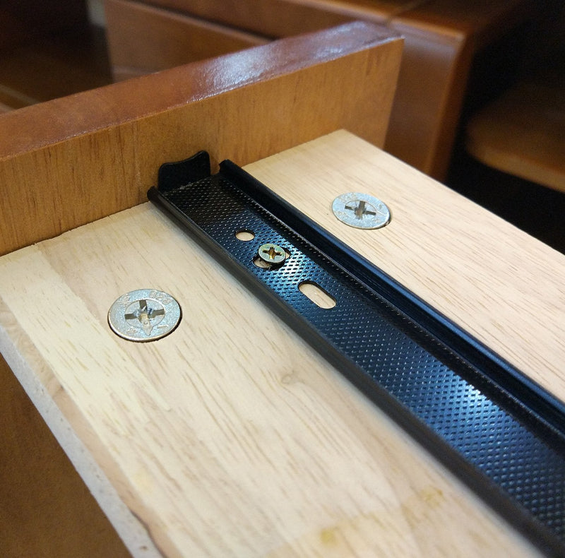 [AUSTRALIA] - Btibpse 8 inch Drawer Slides Full Extension Telescopic Ball Bearing Slide Rail 2pcs 