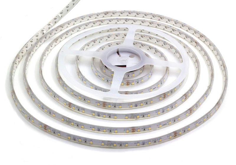 LEDMY DC24V Flexible Led Strip Light, led Tape Lights SMD3528 300LEDs IP68 Waterproof String Light, Strip Lights Used in Commercial, Project, Home and Outdoor (Warm White 3000K) 16.4FT/5M 24.0 Watts