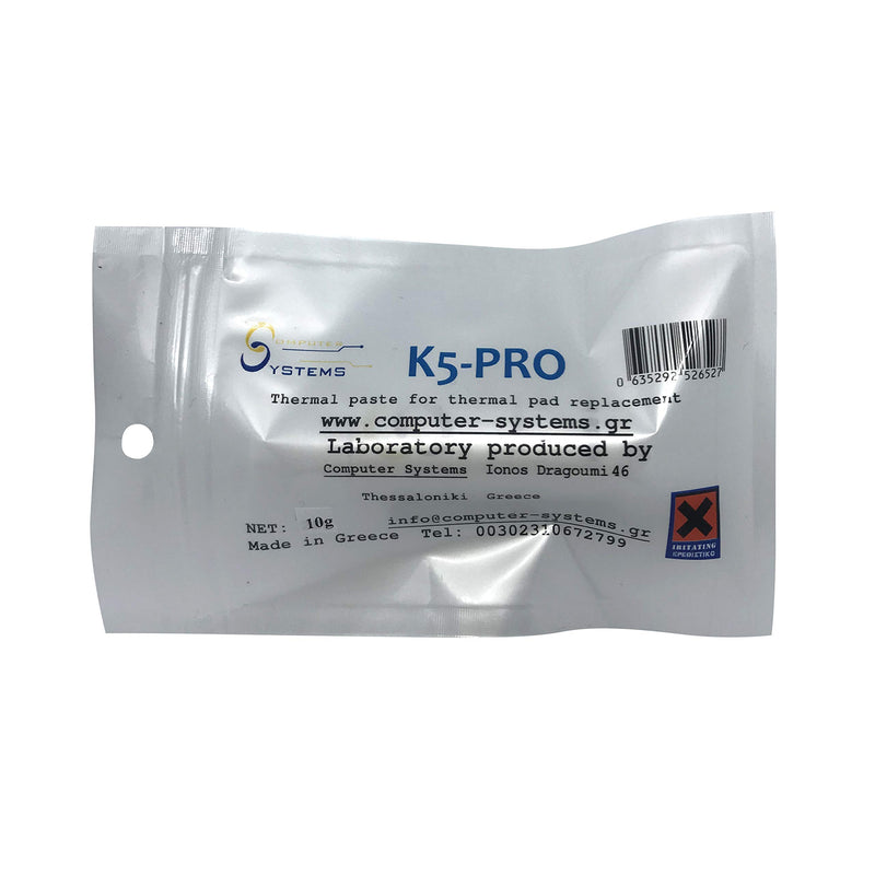 Computer-Systems K5 PRO Viscous Thermal Paste for Thermal pad Replacement 10g (iPhone, Apple iMac, Sony PS4 & PS3, Xbox, Acer Aspire etc)