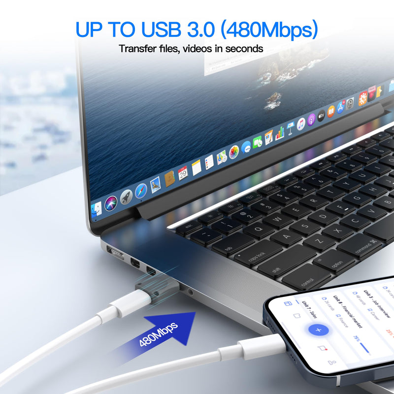 AWINNER 𝟮𝟬𝟮𝟯 𝐔𝐩𝐠𝐫𝐚𝐝𝐞𝐝 Type C to USB Adapter, USB C to USB, USBC to USB 2 Pack (Gray) Gray
