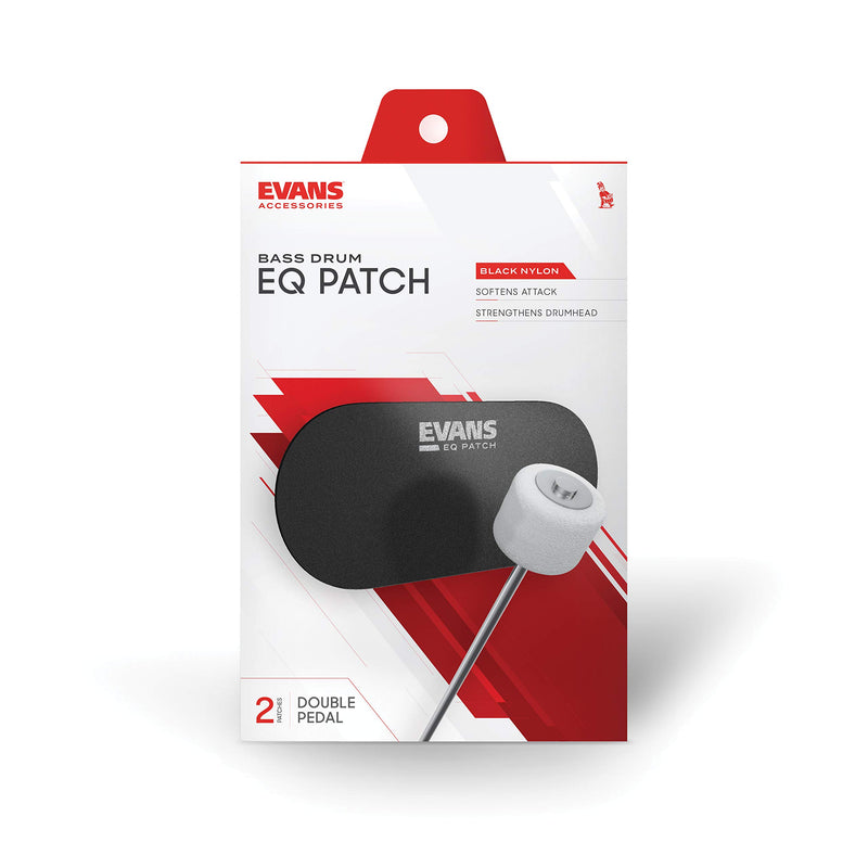 Evans EQ Double Pedal Patch, Black Nylon,EQPB2