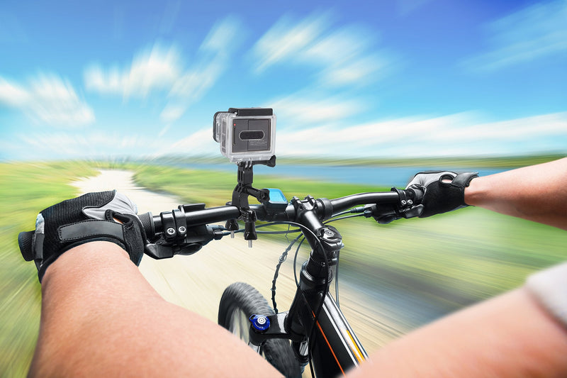 Xit XTGPBIKM Bike and Pole Mount for GoPro Hero Housings for Hero 3, 3+ and 4 Cameras (Black)