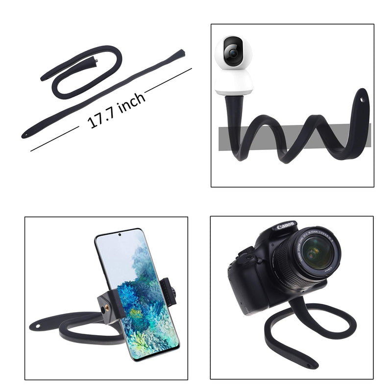 Camkix Flexible Smartphone Holder Stand - Wrap Around - 2X Phone Clip, 1x Action Camera Mount Compatible with iPhones, Android, GoPro, Arlo Baby Monitor - Home, Travel, Sports - Filming, Photography