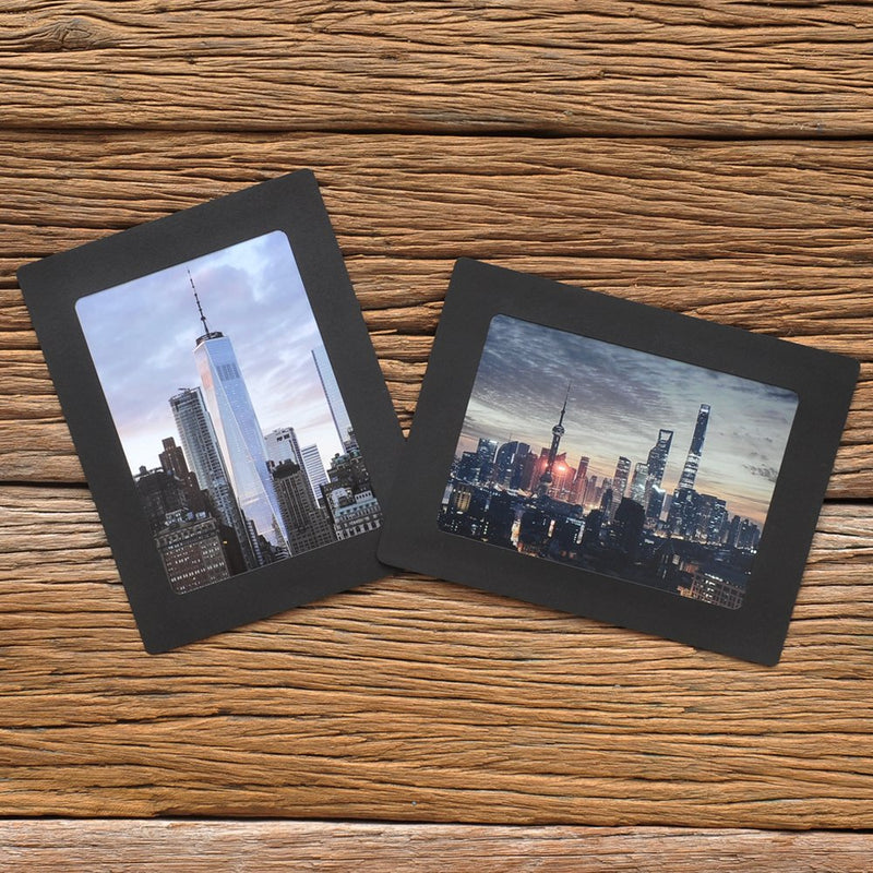 Monolike Paper Photo Frames 5x7 Inch Black 15 Pack - Fits 5"x7" Pictures 5x7 Black 15p