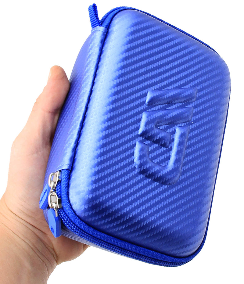 CASEMATIX Blue Camera Case Compatible with Kidizoom Camera Pix Plus , Dragon Touch Instant Print Camera and Camera Toy Accessories - Includes Case Only
