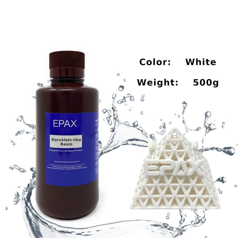 EPAX 3D Printer Porcelain-Like Resin for LCD 3D Printers, 500g