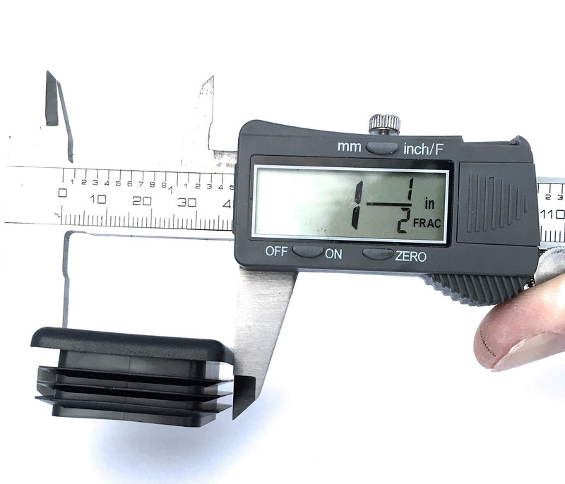 1.5 Inch Square Tubing End Cap Plug, by EZENDS. (30, 14/20 Gauge) 30