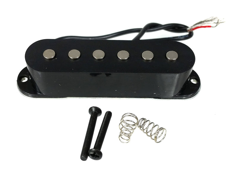 Electric Guitar Pickup - Black Single-coil - Strat(tm) and Tele(tm)-style Magnetic Pickup