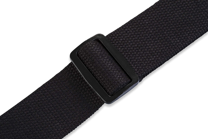 Levy's Leathers MSSC8-XL-BLK Signature Series Cotton XL Guitar Strap, Black