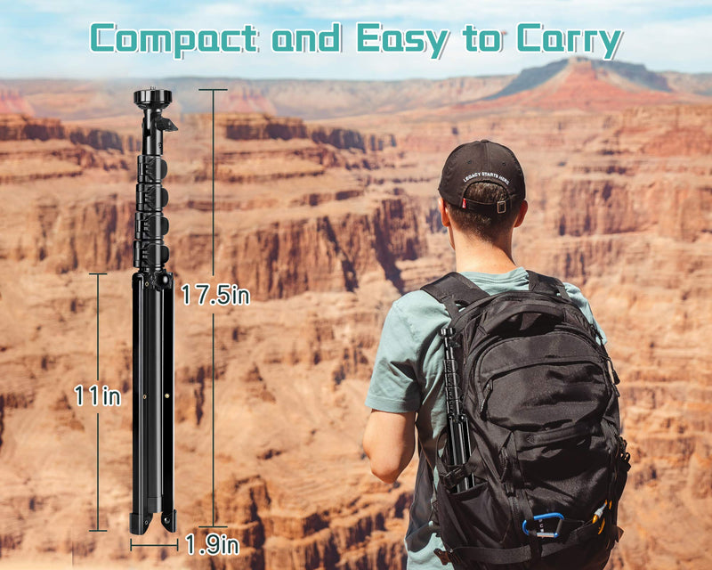 Tripod for iPhone,XOMSIZE 54" Selfie Stick Tripod with Remote Extendable Phone Stand on Laptop Computer Video Conferencing/Recording/Photography/YouTube/Blog/Traveling,Compatible with iOS & Android