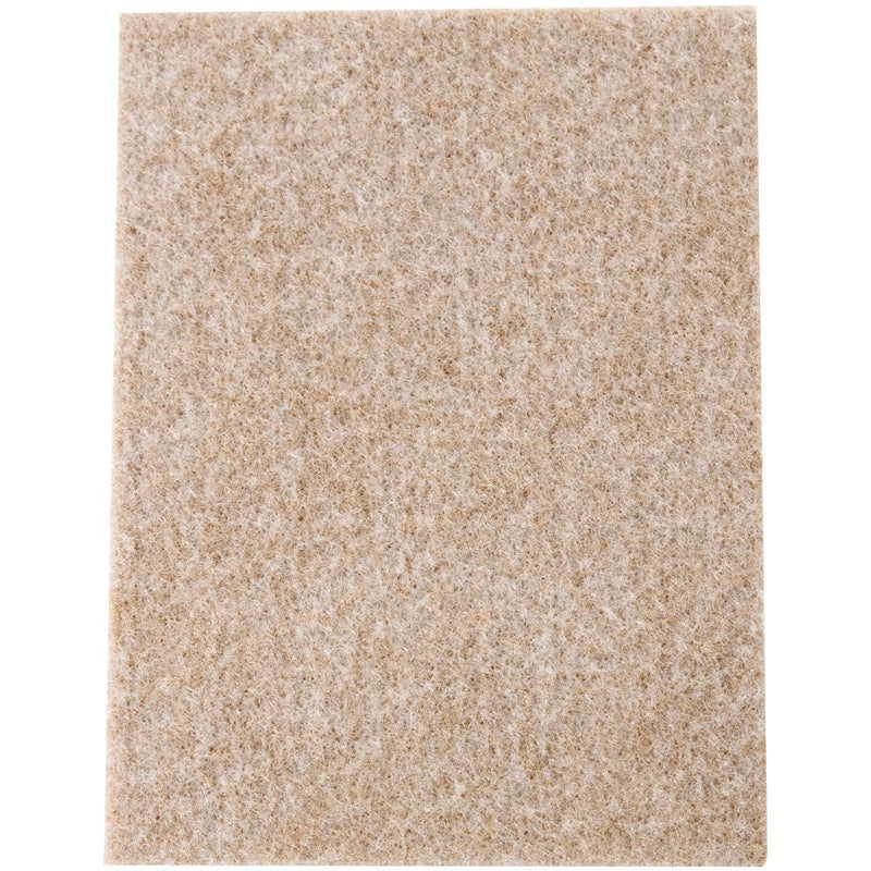 [AUSTRALIA] - SoftTouch 4 1/2 x 6 Self-Stick Furniture Felt Sheet Cut into Any Shape to Protect Hard Surfaces, 8 Pack, Beige, 8 Count 