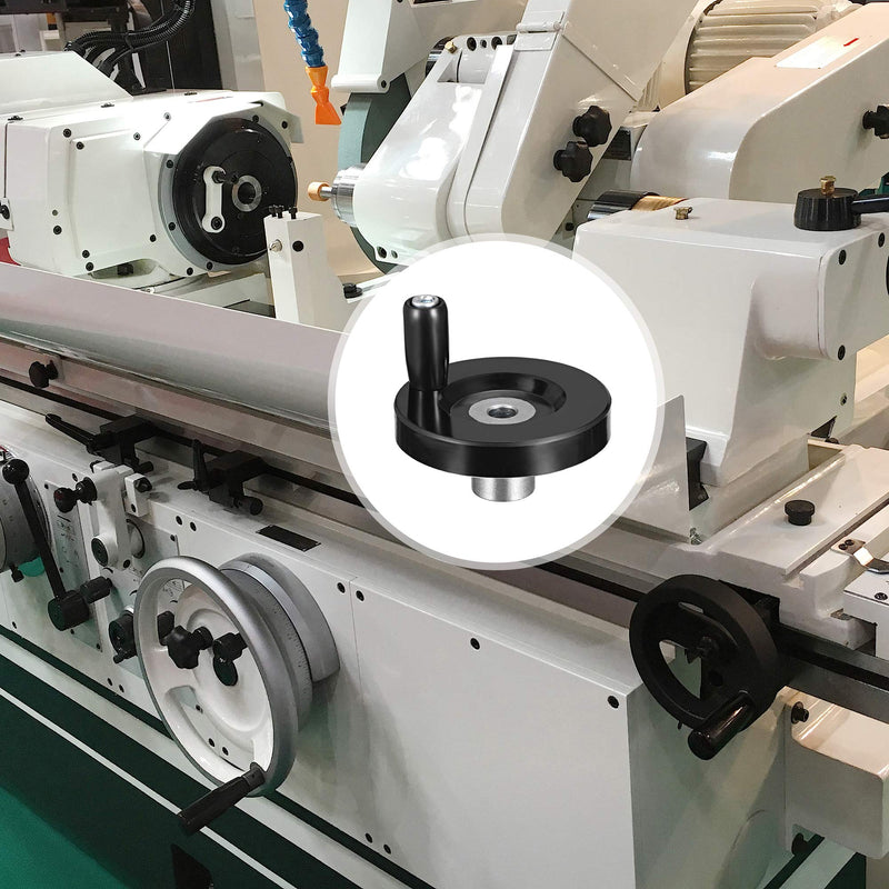 uxcell Hand Wheel 63mm Diameter 8mm Hole Diameter for Milling Machine