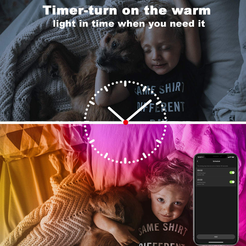 [AUSTRALIA] - Led Lights for Bedroom 50ft WiFi Smart LED Strip Lights Works with Alexa and Google Assistant, Tuya App and Remote Control, Music Sync RGB Lights for Bedroom Kitchen Party… 