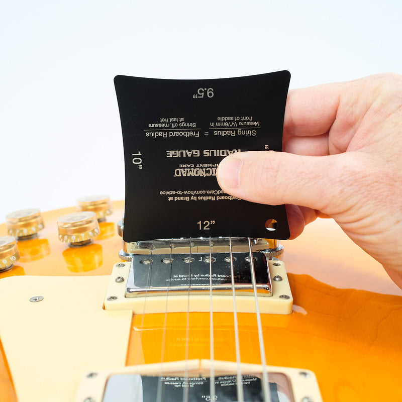 MusicNomad Precision Fretboard and String Radius Gauge Tool-2 pc. Set (MN603)