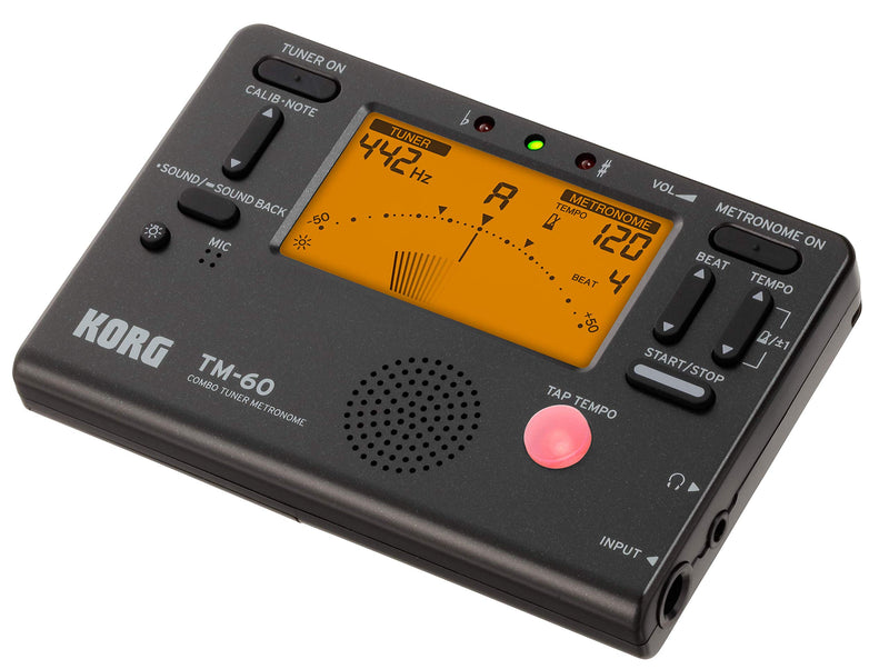 Korg TM60BK Tuner Metronome, Black 0