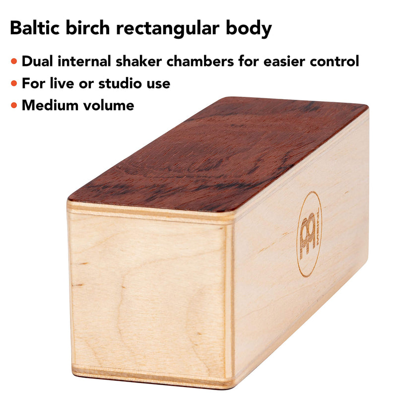 Meinl Percussion Shaker with Dual Filling Chambers for Greater Control and Ultra-Smooth Sounds — MADE IN EUROPE — Baltic Birch Wood, 2-YEAR WARRANTY (SH60)