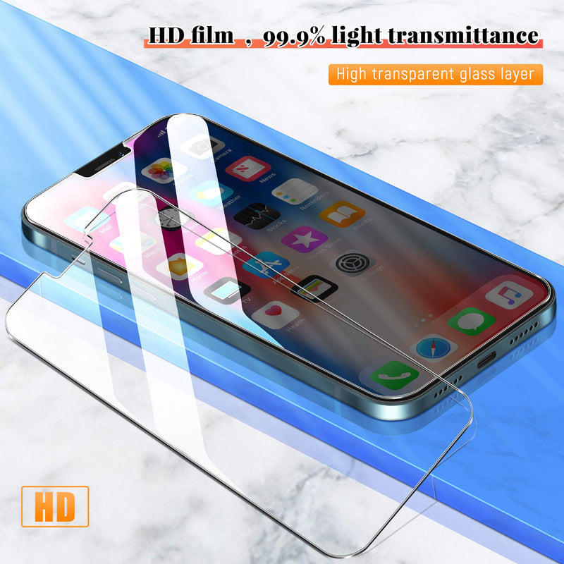 [2+3 Pack] UniqueMe Camera Lens Protector and Screen Protector Compatible with iPhone 12 Pro 6.1 inch Termperd Glass [U-Shaped Cutout]【NOT for iPhone 12】[Installation Frame] HD Clear [Anti-Scratch]