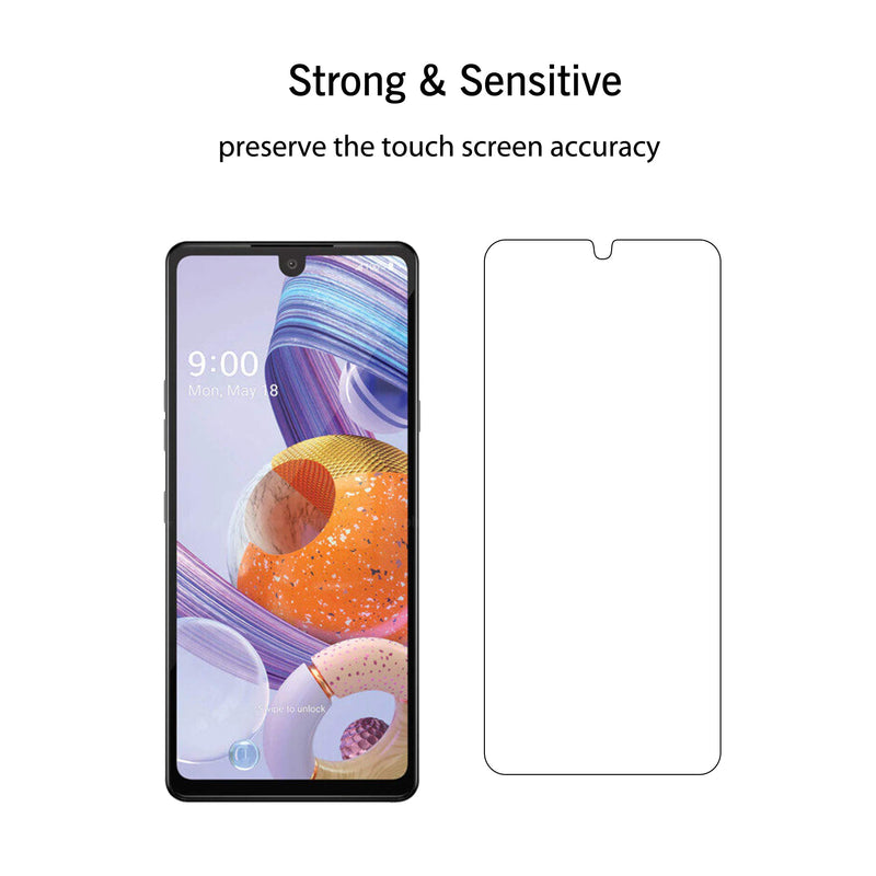 Ailun Screen Protector Compatible for LG stylo 6 3Pack 0.33mm 2.5D Edge Tempered Glass,Anti-Scratch,Case Friendly