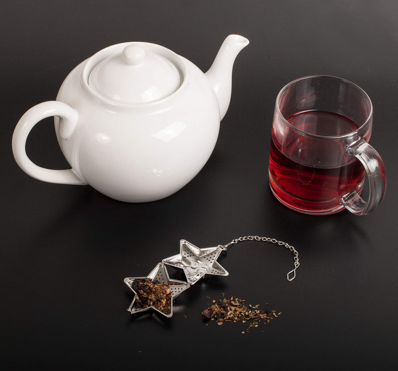 HIC Harold Import Co. HIC Star Loose Leaf Tea Strainer and Herbal Infuser, 18/8 Stainless Steel, 1