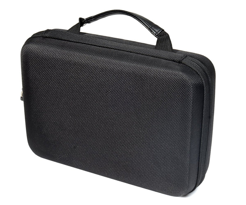 Professional Portable Recorder Case with DIY foam inlay for DR-05, DR-40, DR-22L, DR-100MKll, DR-1, Mini Tripod, Adapter, Mic Pop Windscreen, Smart accessory padding solution for SD cards, cabl