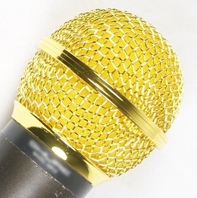 [AUSTRALIA] - Performance Plus SM58 Style Gold Mesh OEM Replacement Microphone Grille (MB58-G) 