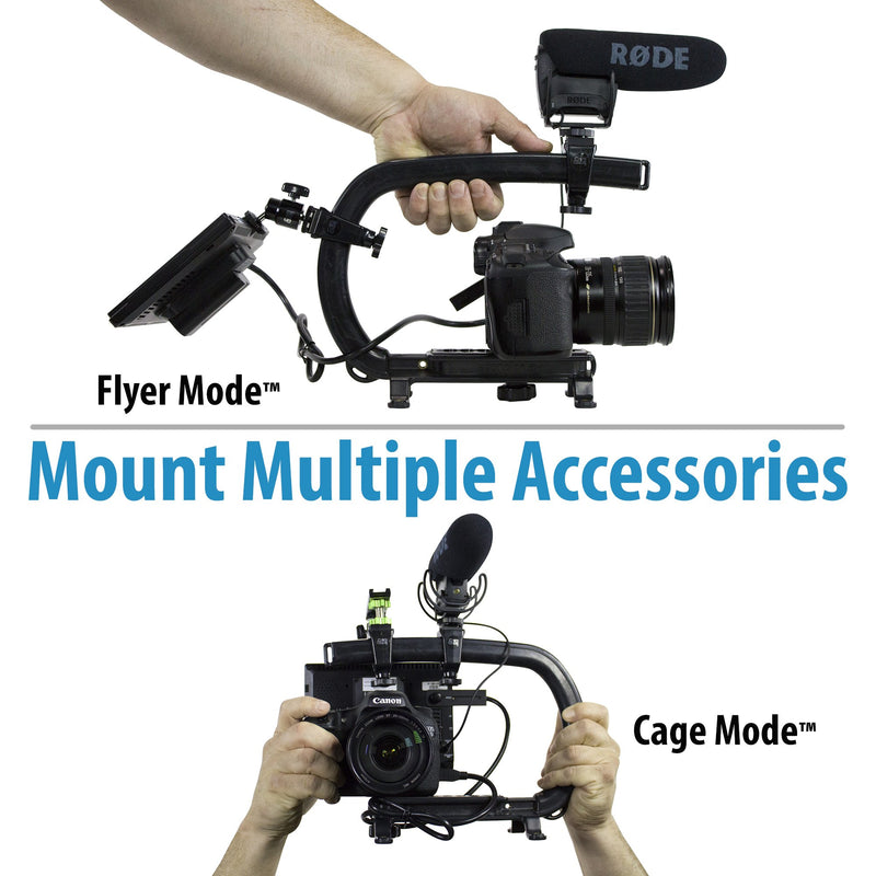 [AUSTRALIA] - Cam Caddie Scorpion / EX Accessory Shoe Mount for Flash Shoe Accessories LED Light Microphone and Field Monitor Hot and Cold Compatible with Adjustable CNC Aluminum Shoe Plate 