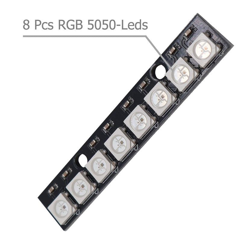 [AUSTRALIA] - EIKS 4 Packs RGB 5050-Leds Light, Full Color RGB, Built-in IC WS2812B Adressable, DC 5V (Strip Shaped) Strip Shaped 
