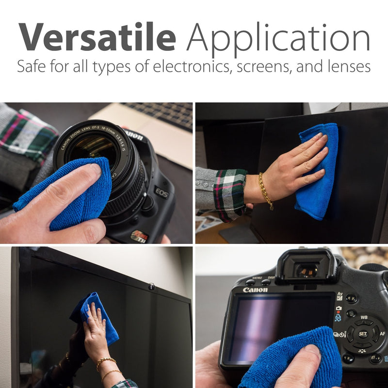 [AUSTRALIA] - GreatShield Universal Screen Cleaning Kit, Microfiber Cloth + 2 Sided Brush + Non-Streak Solution Spray [for TV, Laptops, PC Monitors, Smartphones, Tablets, Camera, Keyboard and Other Electronics] 