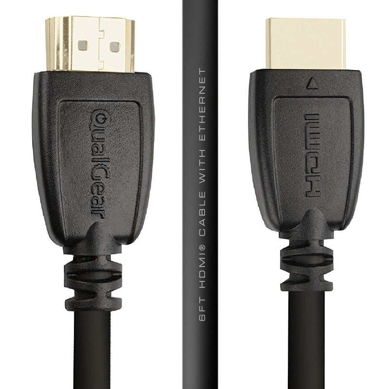 [AUSTRALIA] - QualGear High Speed HDMI 2.0 Cable with Ethernet (10 Feet) - 100% OFC Copper, 24K Gold Plated Contacts, Triple-Shielded. Supports 4K Ultra HD, 3D, 18 Gbps, Audio Return Channel (QG-CBL-HD20-10FT) 1 Pack 10 Feet 