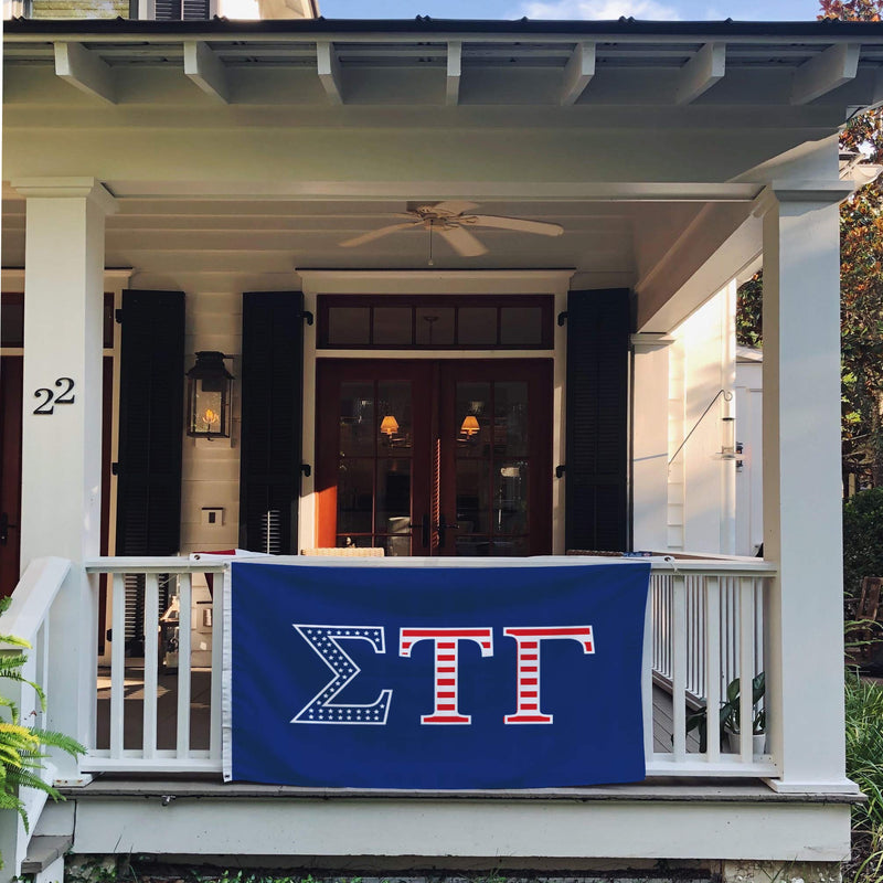 Desert Cactus Sigma Tau Gamma USA Fraternity Flag Greek Letter Banner Large 3 feet x 5 feet Sign Decor (Flag - USA)