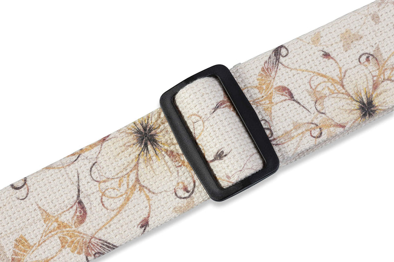Levy's Leathers 2" Cotton Guitar Strap with Urban-style Design Print, Suede Ends, and Tri-glide Adjustment (MSSC8U-008) MSSC8U-008