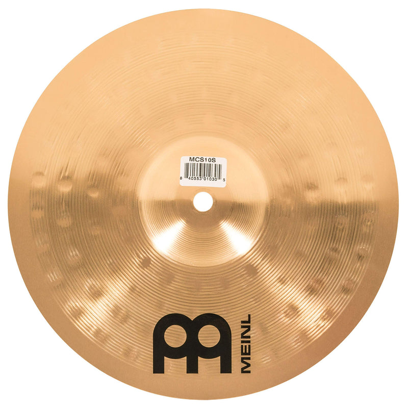 Meinl 10” Splash Cymbal – MCS Traditional Finish Bronze for Drum Set Use, Made In Germany, 2-YEAR WARRANTY (MCS10S)