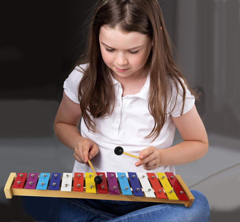 Melal Xylophone - 15 Note Color Glockenspiel - Sheet Music Cards