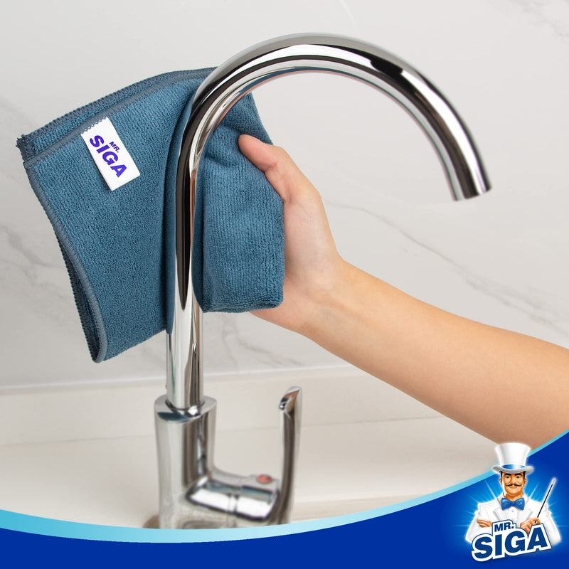 [AUSTRALIA] - MR.SIGA Microfiber Cleaning Cloth, Pack of 6, Size: 13.8" x 15.7" 
